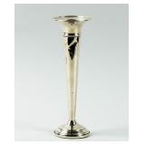 Weighted Sterling Silver Trumpet Vase