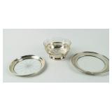 Sterling Silver Bowl/Coaster Set