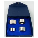 Sterling Silver Napkin Holders  4 Pcs