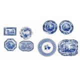 Mixture of 8 Chinoiserie Serving Dishes