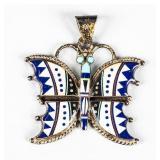 Jewelry Sterling Silver Butterfly Pendant
