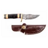 Knife Damascus Blade Hand Made Custom Knife