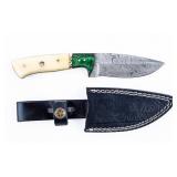 Knife Damascus Blade Hand Made Custom Knife