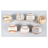 7 Vintage MLB Baseballs- Autographs