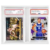 Lot of 2 Graded (10 Gem Mint) Basketball Cards
