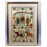 Framed Medieval "Bayeux Tapestry" Art Print