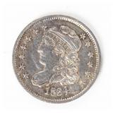 Coin 1834 Liberty Cap Half Dime in Extra Fine