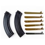 Lot Of 2 AK Pattern Extended Magazines & Ammo-Tool