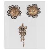 Jewelry Sterling Silver Earrings & Pendant