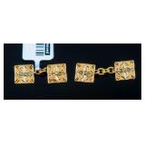 Jewelry 18kt Yellow Gold Cufflinks