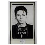 Framed Frank Sinatra Mugshot Print
