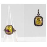 Jewelry Sterling Silver Ring & Pendant