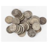 Coin 40 Silver Washington Quarters Assorted Dates