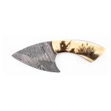 Knife Damascus Blade Hand Made Custom Knife