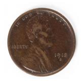 Coin 1912-S Lincoln Cent in Fine Key Date!