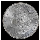 Coin 1884-O Morgan Silver Dollar in Almost Unc.