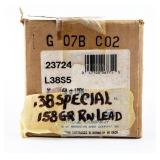 Ammo 250 Rounds Of Remington .38 Spl 158gr. UMC
