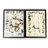 (2) Displays Southwest Indian Arrowheads & Beads +
