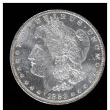 Coin 1883-O Morgan Silver Dollar in Almost Unc.