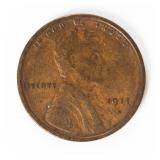 Coin 1911-S Lincoln Cent Key Date in Extra Fine