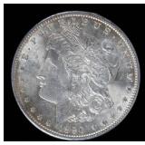 Coin 1890 Morgan Silver Dollar in Almost Unc.