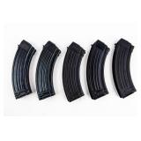 Lot Of 5 Metal AK Mags 7.62x39mm Standard Capacity