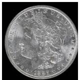 Coin 1887 Morgan Silver Dollar Brilliant Unc.