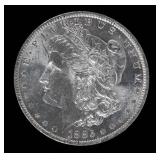 Coin 1885-O Morgan Silver Dollar Brilliant Unc.