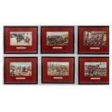 Set of 6 "Military Types" Illustrations