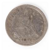 Coin 1873  Liberty Seated Quarter in Extra Fine