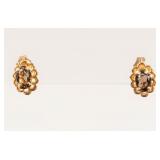 Jewelry 14kt Yellow Gold Smoky Quartz Earrings