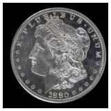 Coin 1880-S Morgan Silver Dollar B. Unc. DMPL