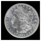 Coin 1881-S Morgan Silver Dollar B. Unc. DMPL