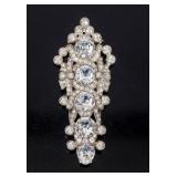 Jewelry/Costume Rhinestone Fur Clip