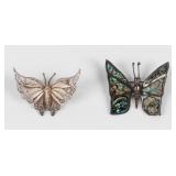 Jewelry Sterling Silver Butterfly Pins/Brooches