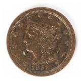 Coin 1851 United States Half Cent in Very Fine