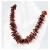 Jewelry Chunky Amber Beaded Necklace