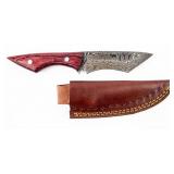 Knife Damascus Blade Hand Made Custom Knife