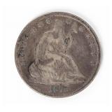 Coin 1875 Liberty Seated Half Dollar in Very Good