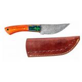 Knife Damascus Blade Hand Made Custom Knife