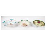Lot of 3 Antique Decorative Serving Bowls