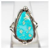 Jewelry Sterling Silver Turquoise Ring