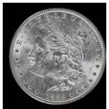 Coin 1885 Morgan Silver Dollar in Almost Unc.