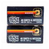 Ammo 40 Rounds .40 S&W Black Talon