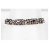 Jewelry Sterling Silver Tennis Bracelet