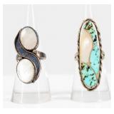 Jewelry 2 Vintage Sterling Silver Rings