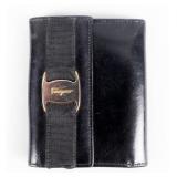 Vintage Salvatore Ferragamo Black Leather Wallet