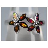 Jewelry Sterling Silver Flower Ring