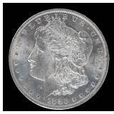 Coin 1883-O Morgan Silver Dollar in Almost Unc.