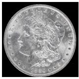 Coin 1885-O Morgan Silver Dollar in Brilliant Unc.